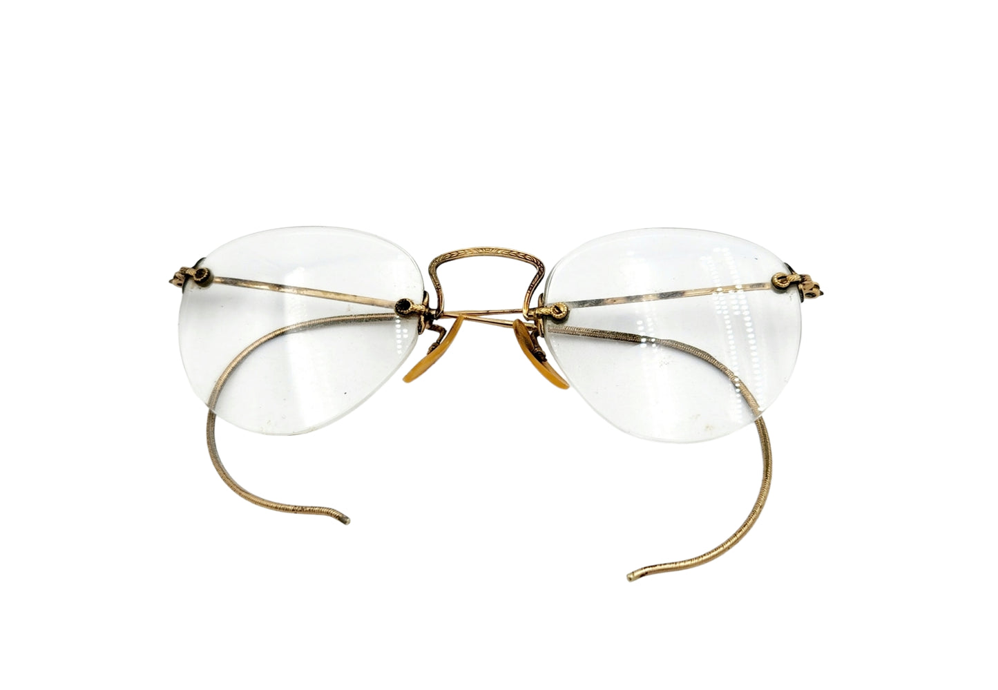 Vintage Arco Gold Filled Metal Eyeglasses "B&L 1/10 12K GF"