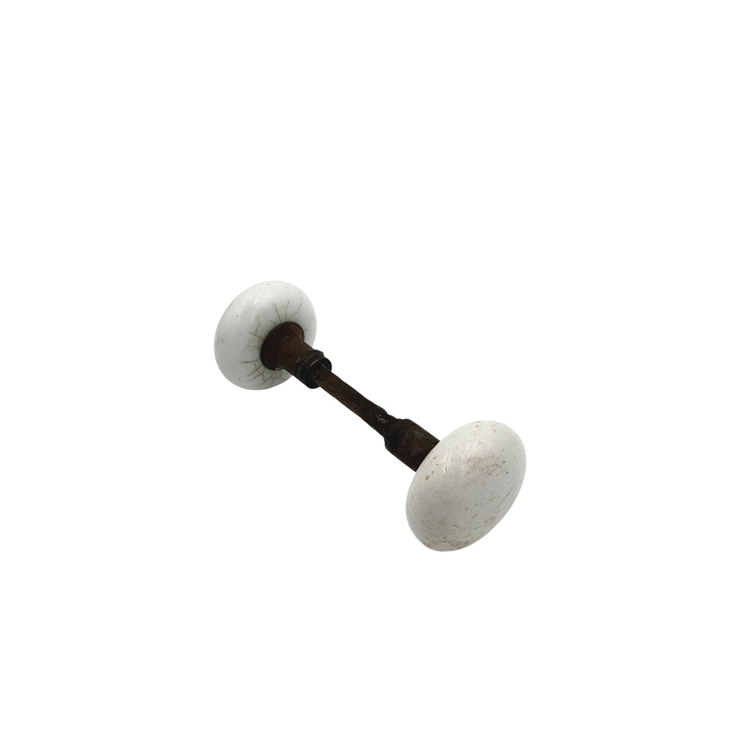 Antique White Porcelain Door Knob Set