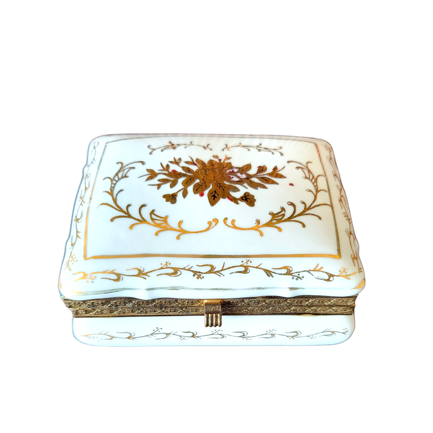 Mid-Century ISCO Porcelain Trinket Box And Tray - Japan