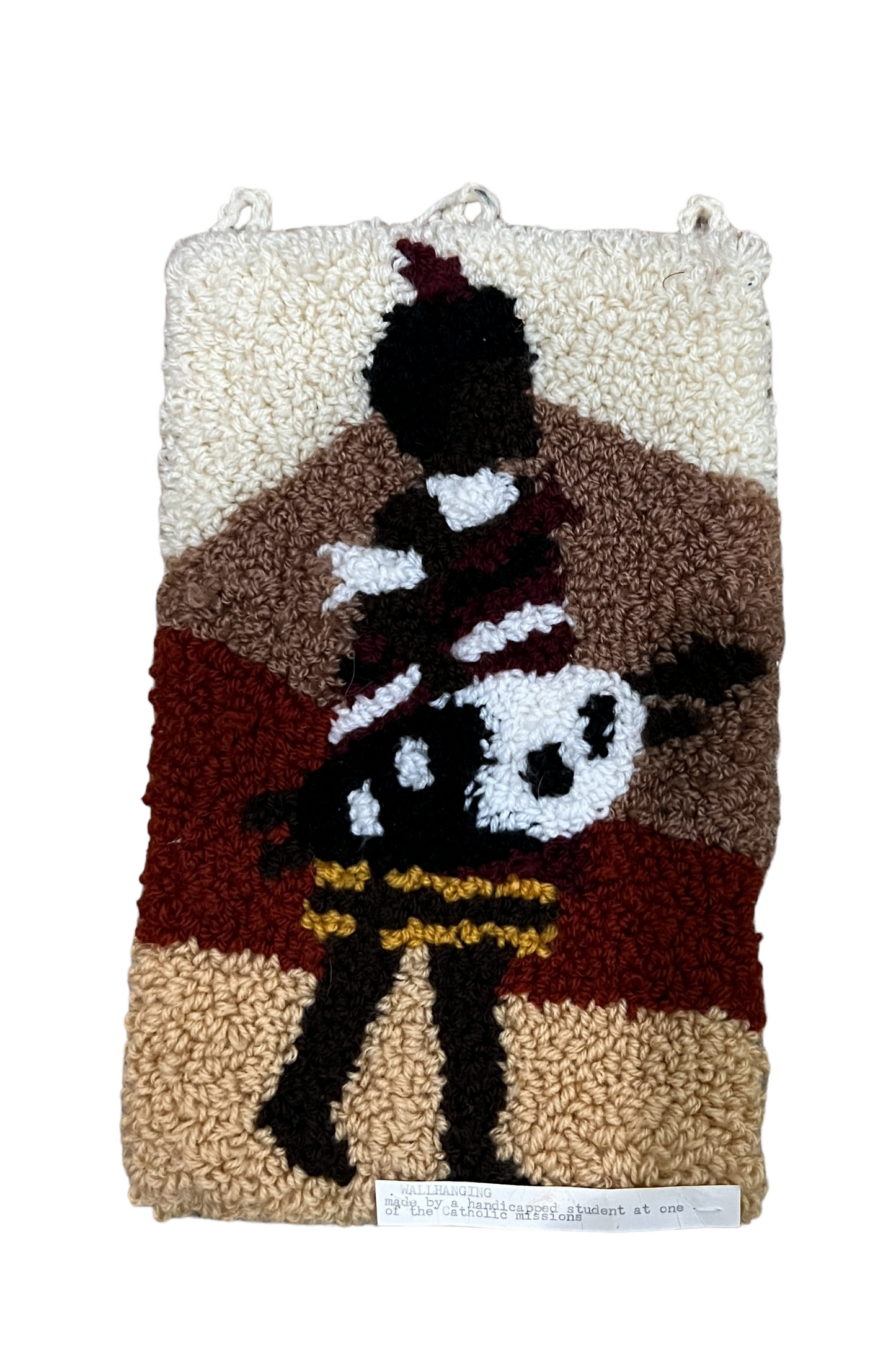 Handmade African Latched Yarn Wall Hangings -