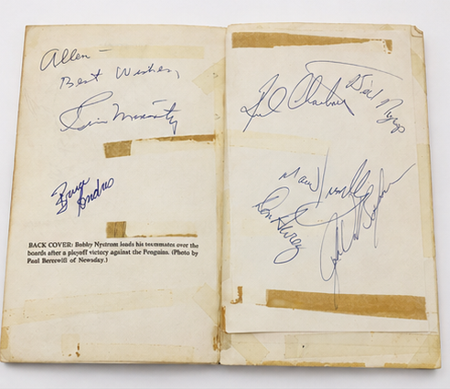 Original 1975 The Incredible Islanders by Tim Moriarty — First Edition Multi-Signed Presentation Copy with Dozens of New York Islanders Autographs