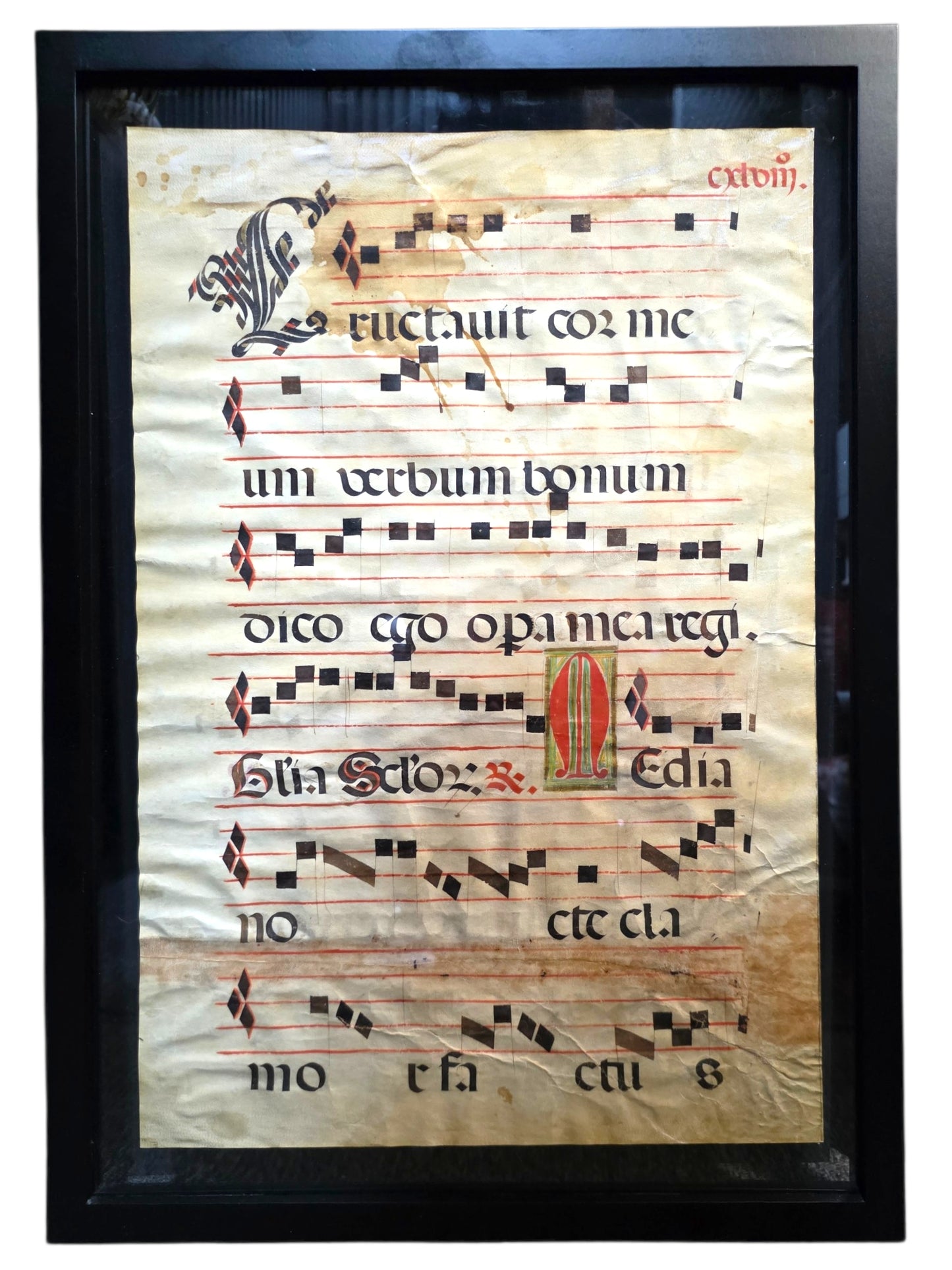 Decorated Antiphonal Leaf on Vellum, ca. 15th–16th Century