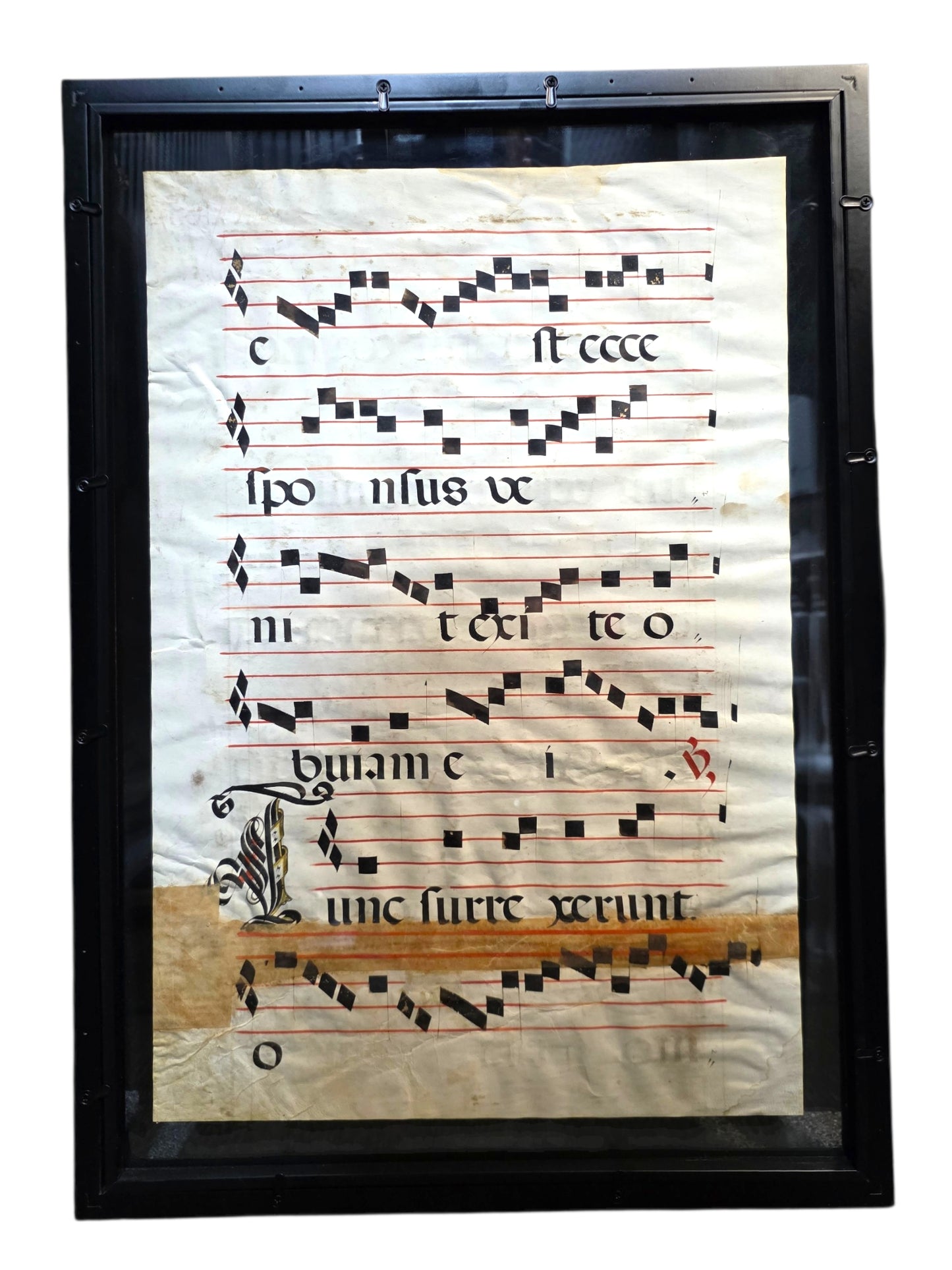 Decorated Antiphonal Leaf on Vellum, ca. 15th–16th Century