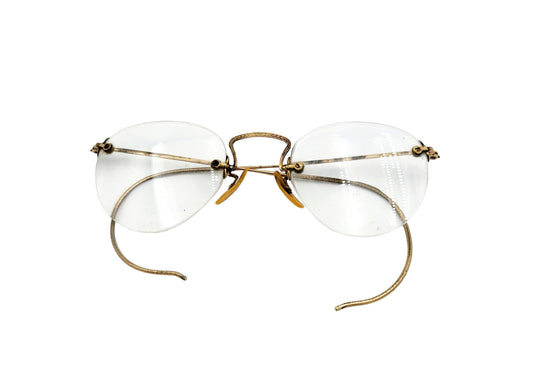 Vintage Arco Gold Filled Metal Eyeglasses  "B&L 1/10 12K GF"