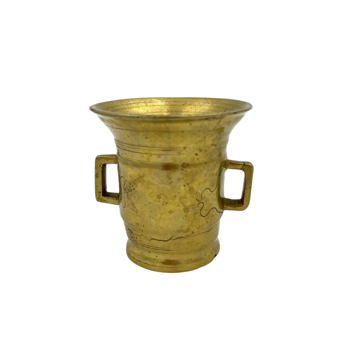 Antique Brass Apothecary Mortar & Pestle - 18th Century