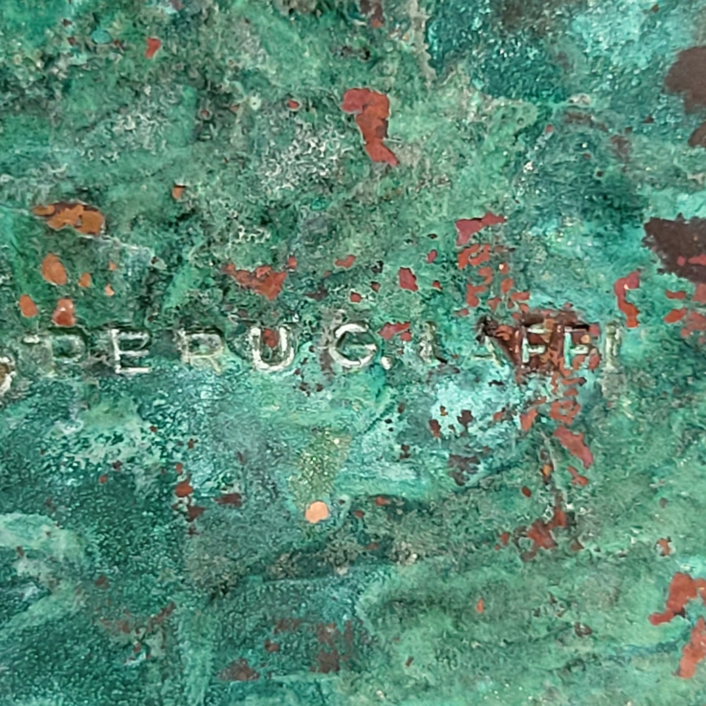 Vintage Graziella Laffi Hammered Copper Trinket/Cigarette Box with Sterling Silver Inlay