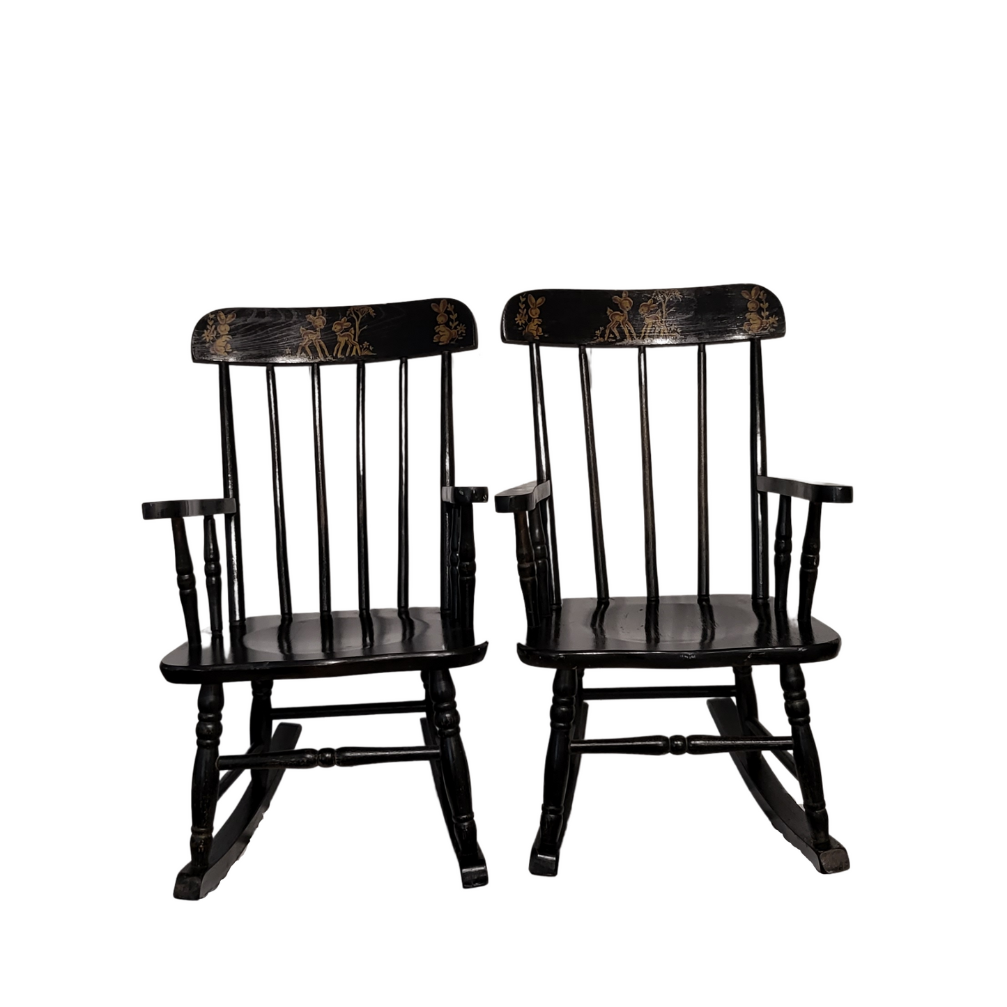 Vintage Children's Rocking Chairs - Pair