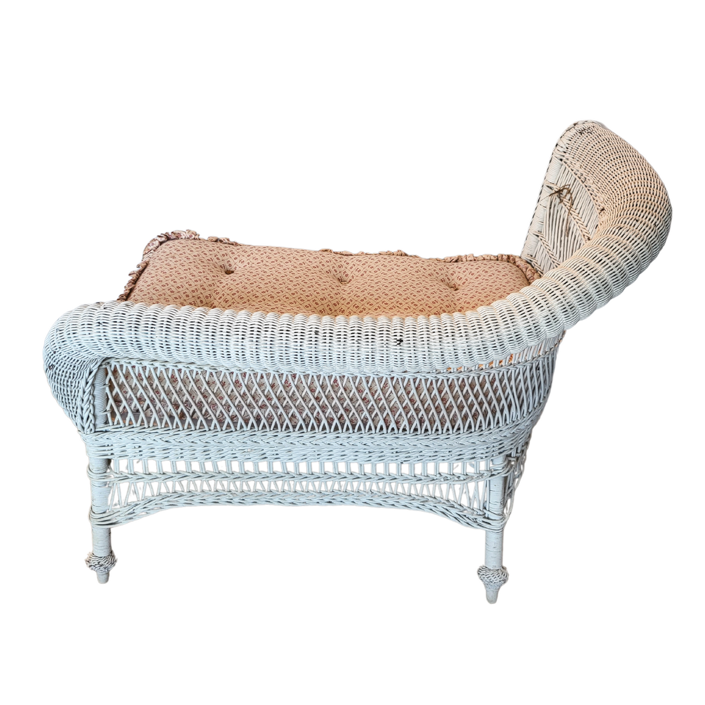 Victorian Wicker Child’s “Meridienne” Chaise Lounge