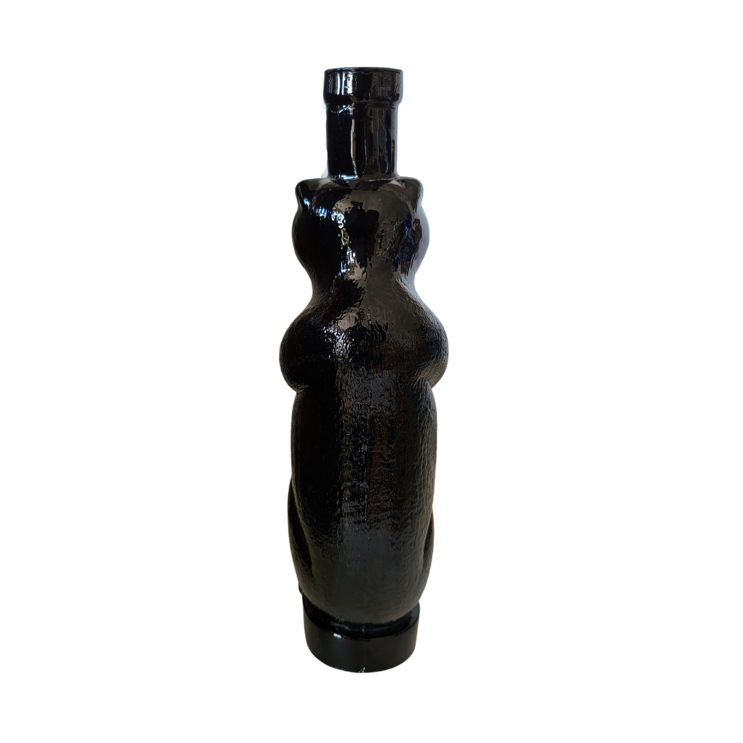 Antique Black Amethyst Kummel Bottle - 1890's