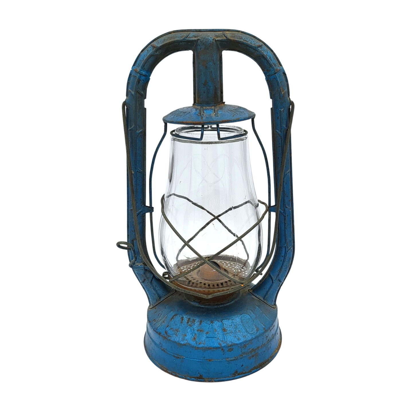 Vintage Blue Dietz Monarch Lantern - NY, New York