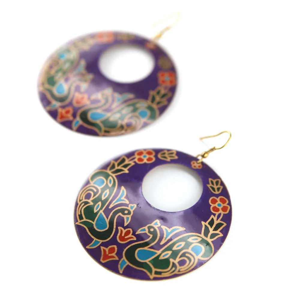 Mori Earrings - Hand-Painted - I Thought of You