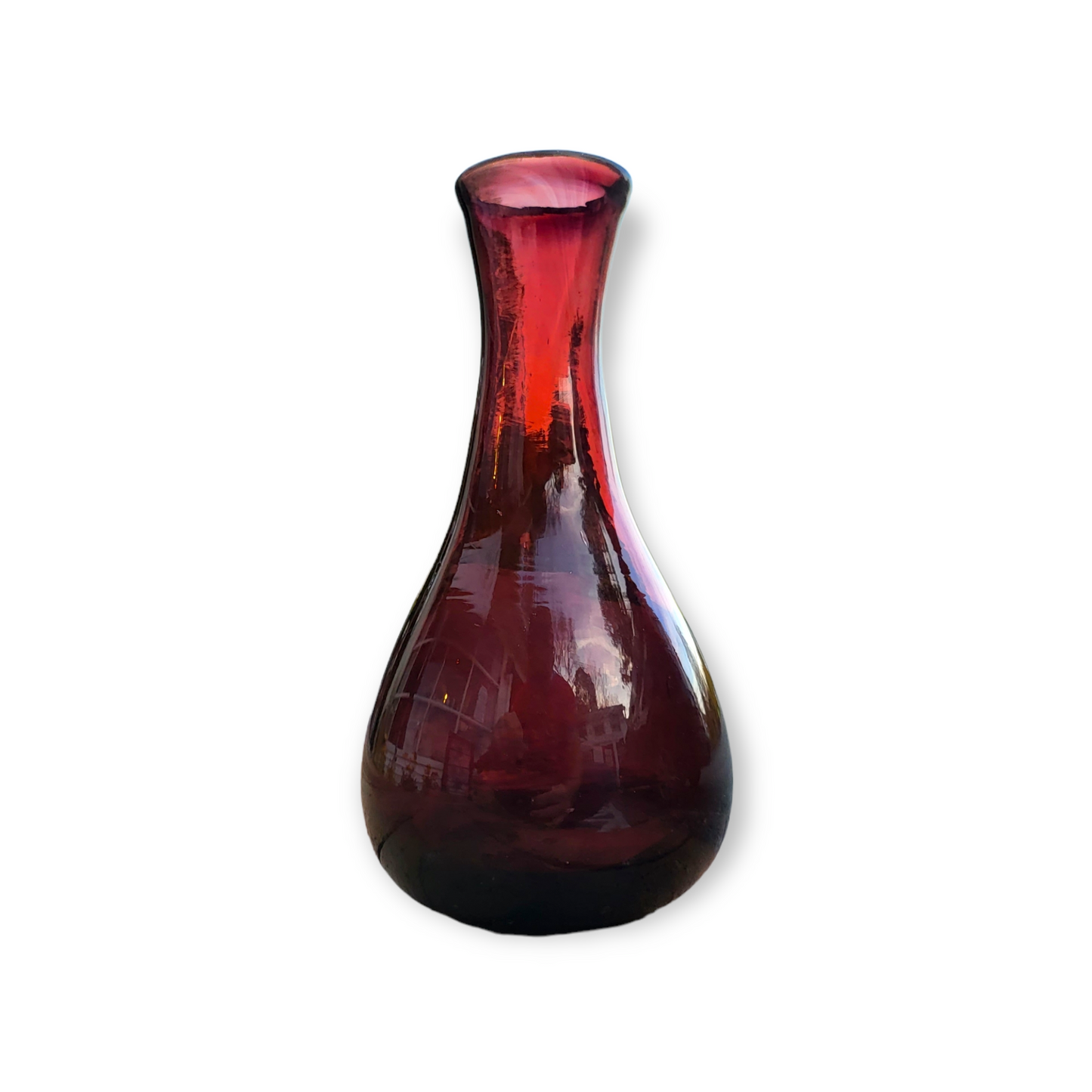 Antique Hand-Blown Purple Vase