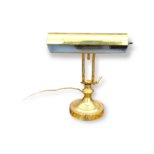 Vintage Brass Desk Lamp - Underwriter Laboratories