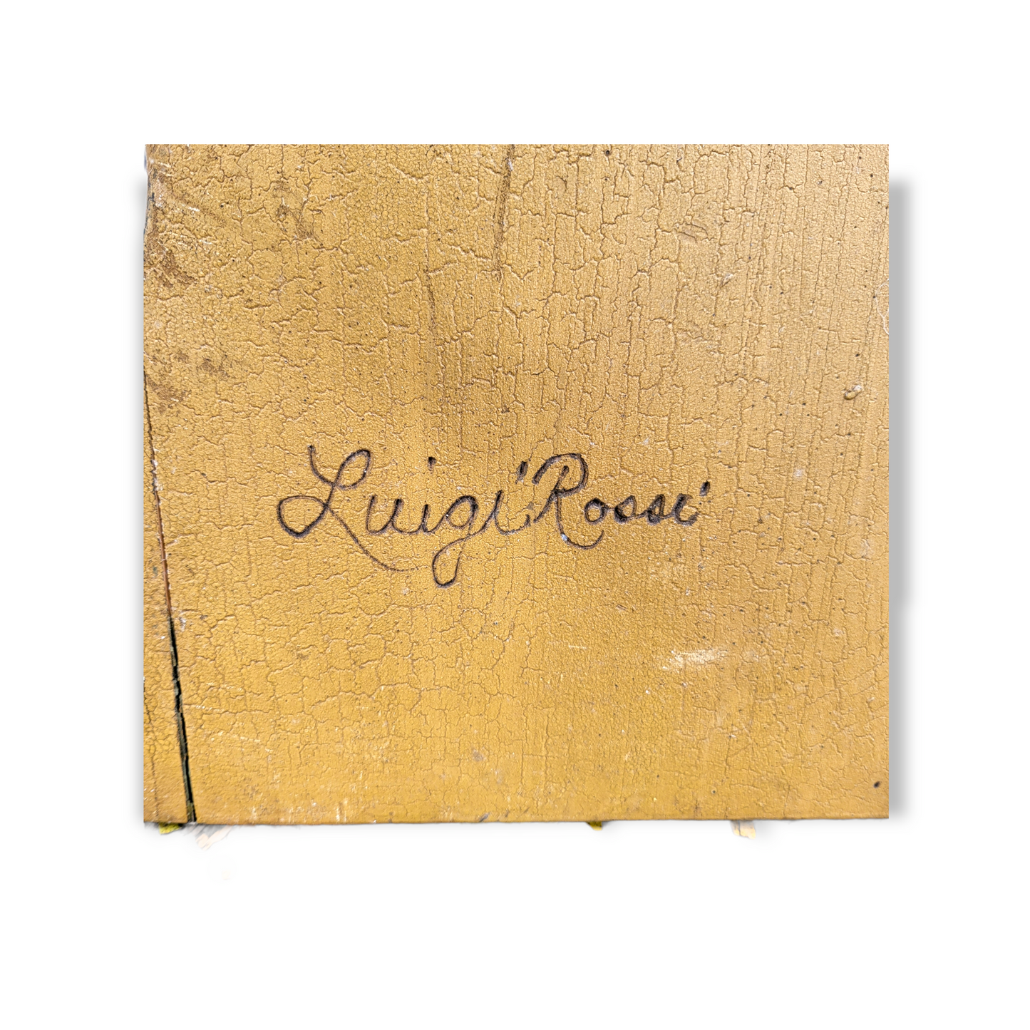 Antique Wooden Spoon Rack - Signed Luigi Rossi