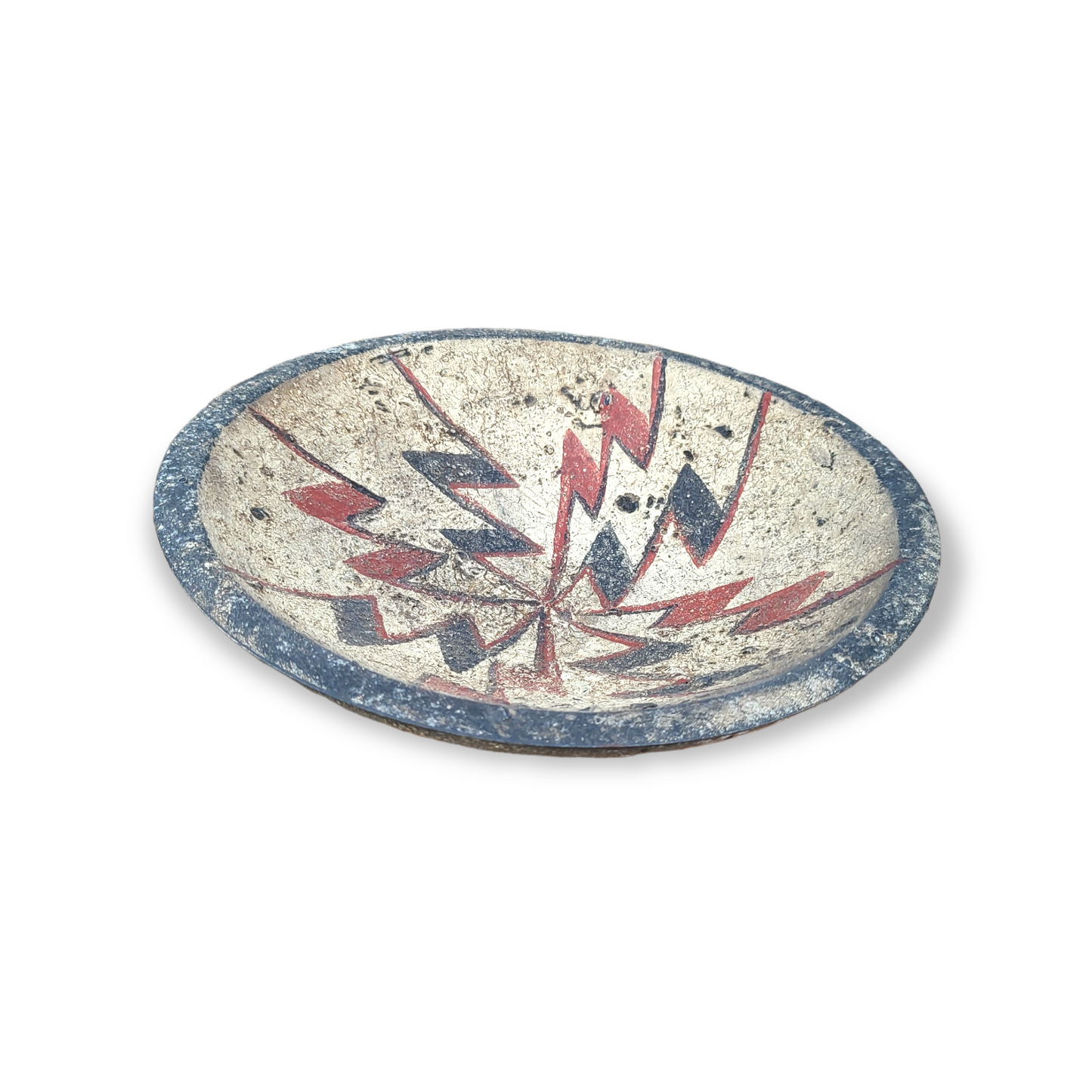 Hand-Turned/Painted Wood Bowl - Signed