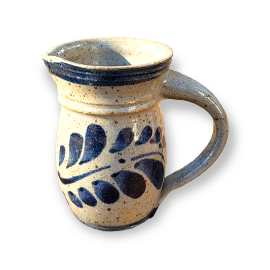 Vintage Hand-Made/Painted Stoneware Creamer - Signed