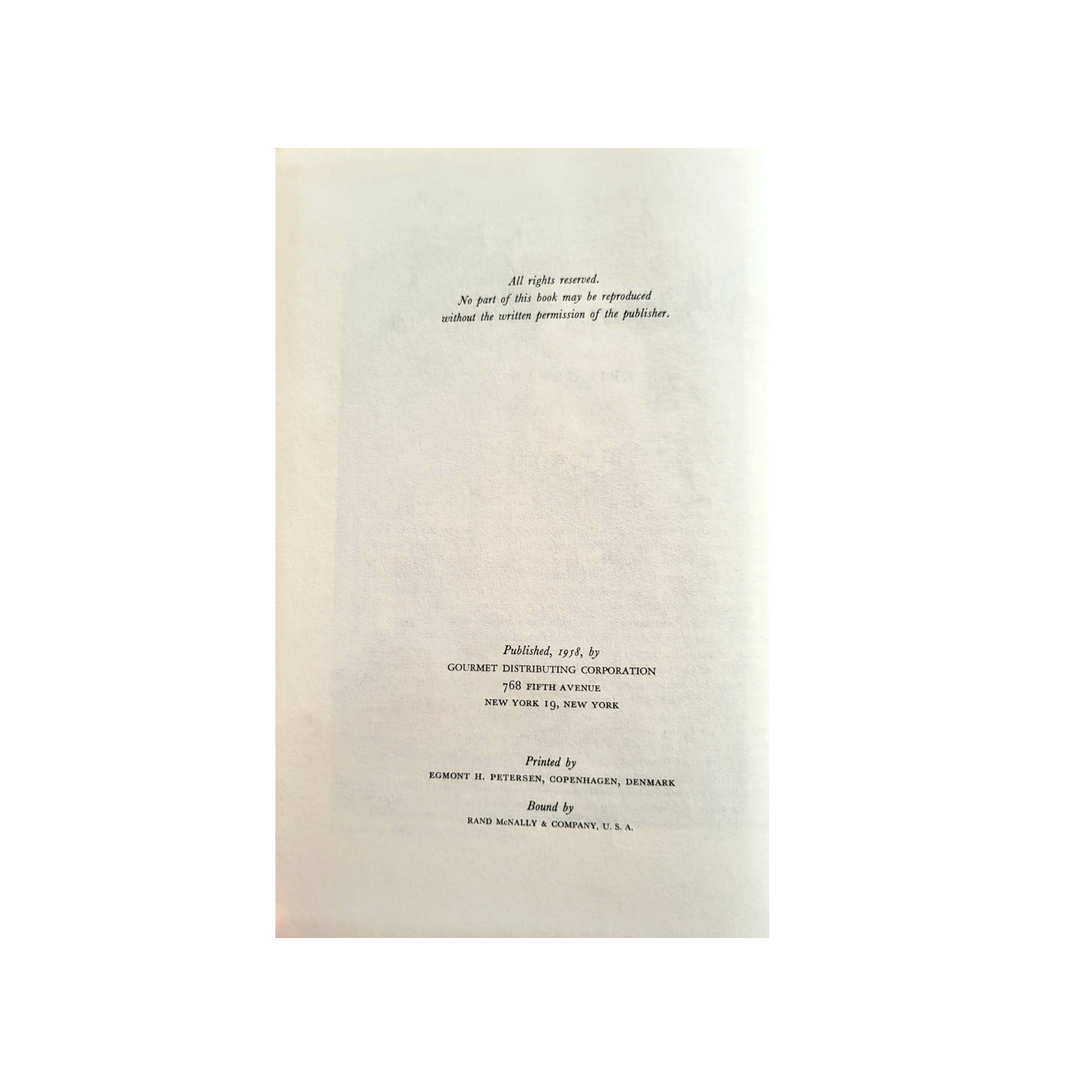 Italian Banquet - An Epicurean Tour of Italy - by Samuel Chamberlain - 1958 - First Edition