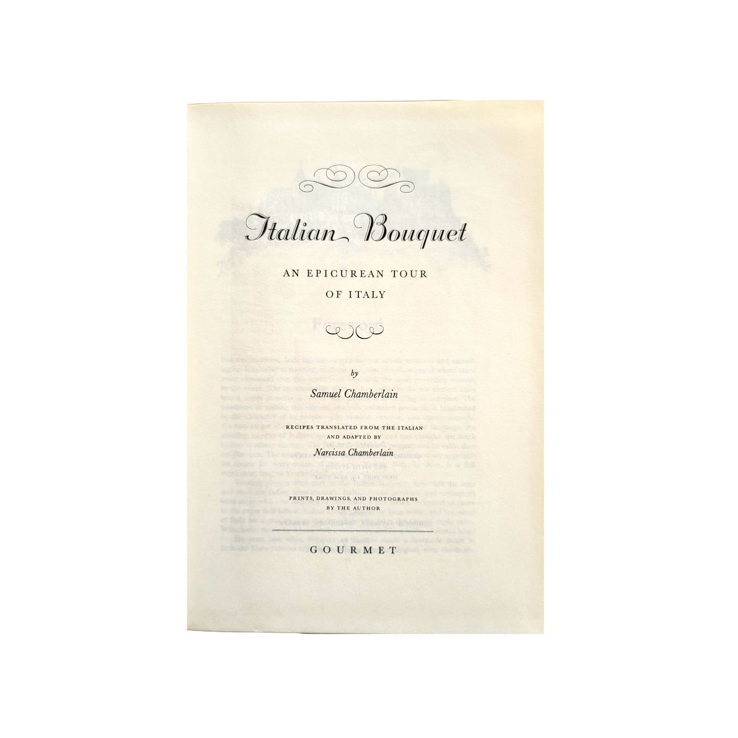 Italian Banquet - An Epicurean Tour of Italy - by Samuel Chamberlain - 1958 - First Edition