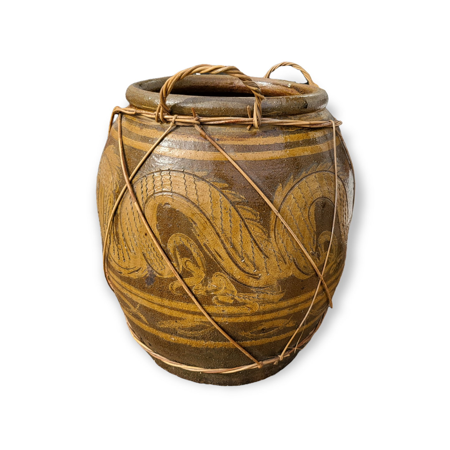 Vintage Martaban Dragon Jar