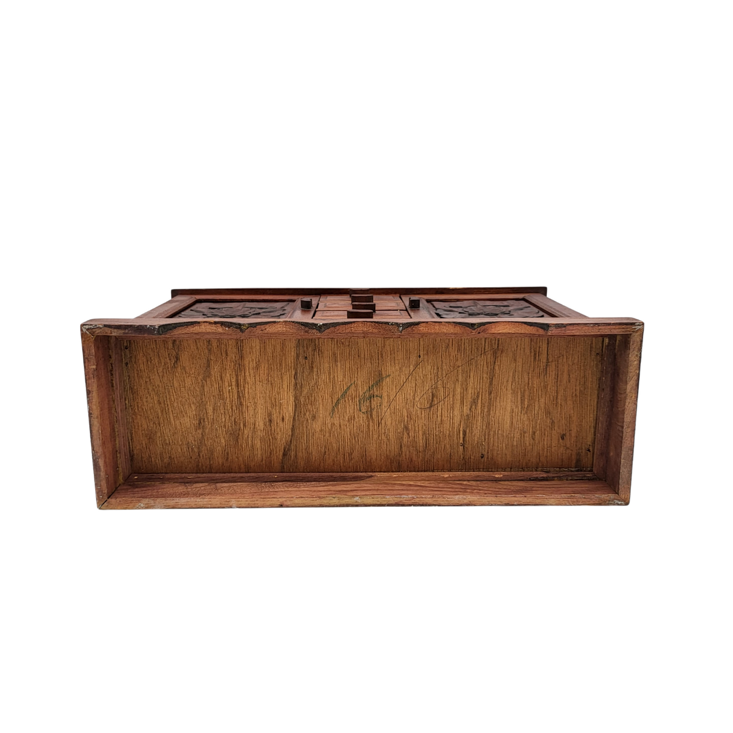 Vintage Ornate Wood Jewelry Box