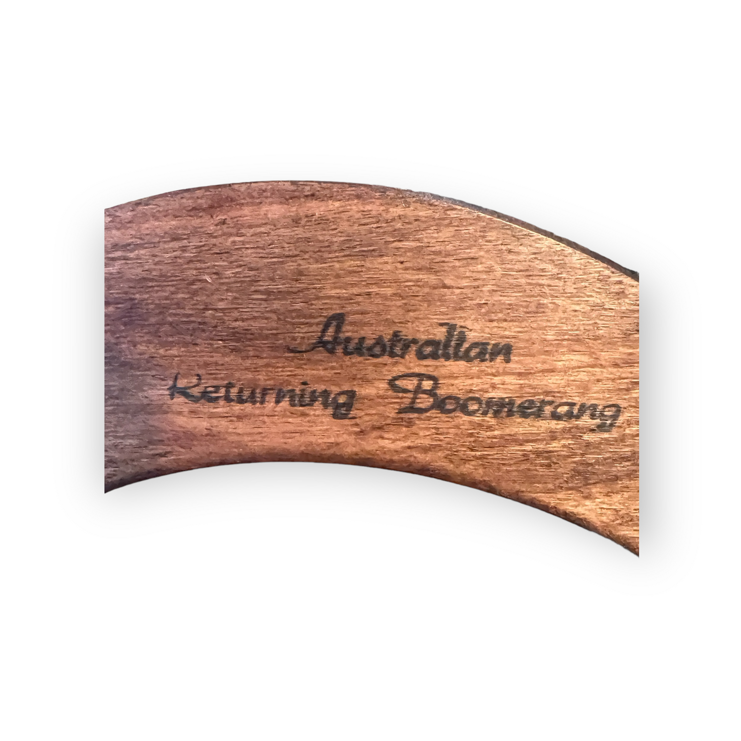 Vintage Australian Wood Boomerang